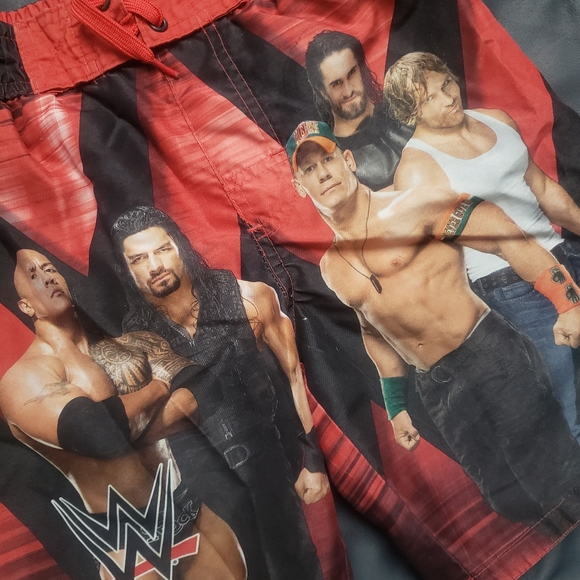 BOYS | Sz M(8)WWE Swim Trunks! - Picture 2 of 5